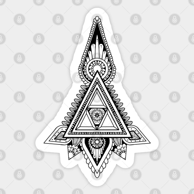 Triforce Sticker by Courteney Valentine